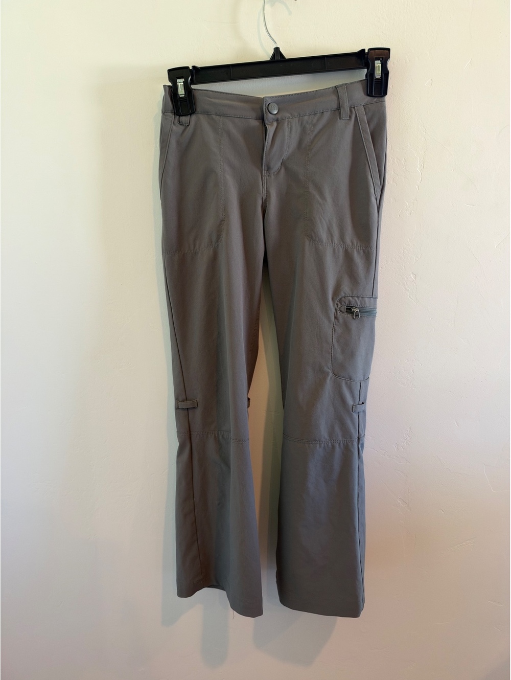 REI Girls Gray Convertible Hiking Cargo Pants Size XS 6-7